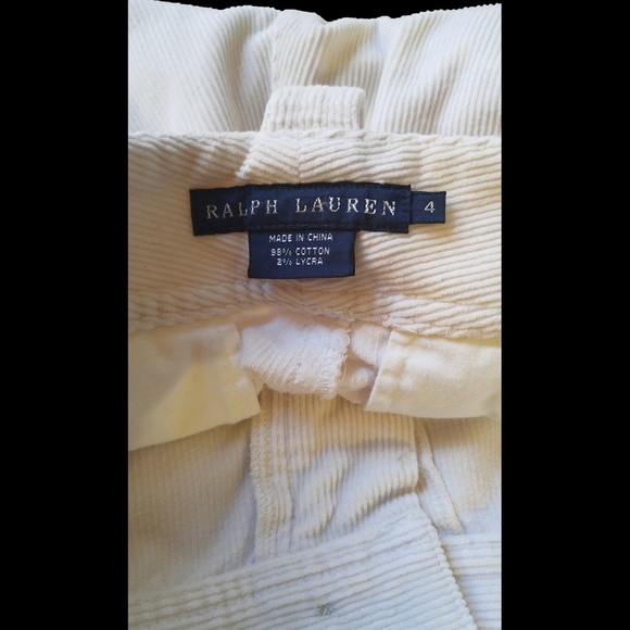 Polo Ralph Lauren Corduroy Cargo Pants Sz 4 Retro - Picture 7 of 8